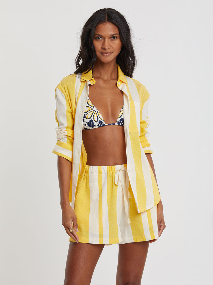 Safia Shorts in Mezimuri Yellow