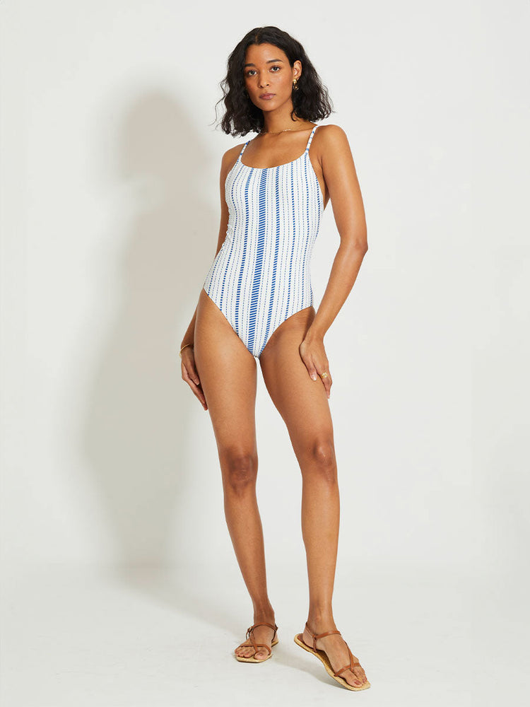 Elene One Piece in Tiki Azure