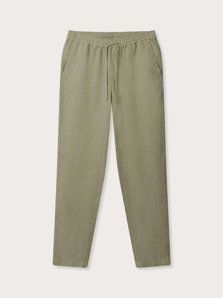 Men’s Kerala Green Eleuthera Linen Trousers