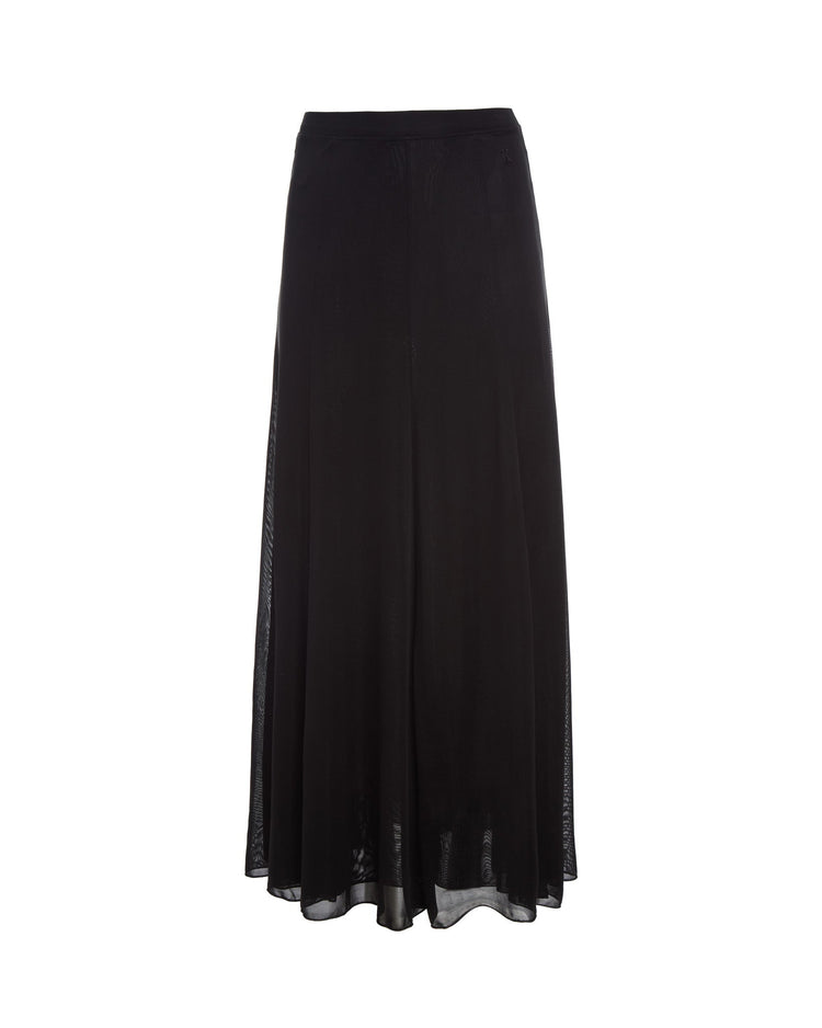 Semi-Sheer Olivia Skirt in Noir