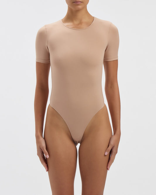 Penny Bodysuit in Beige