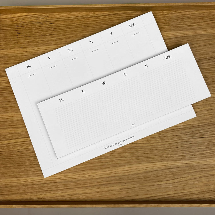 Edged Weekly Desk Planner