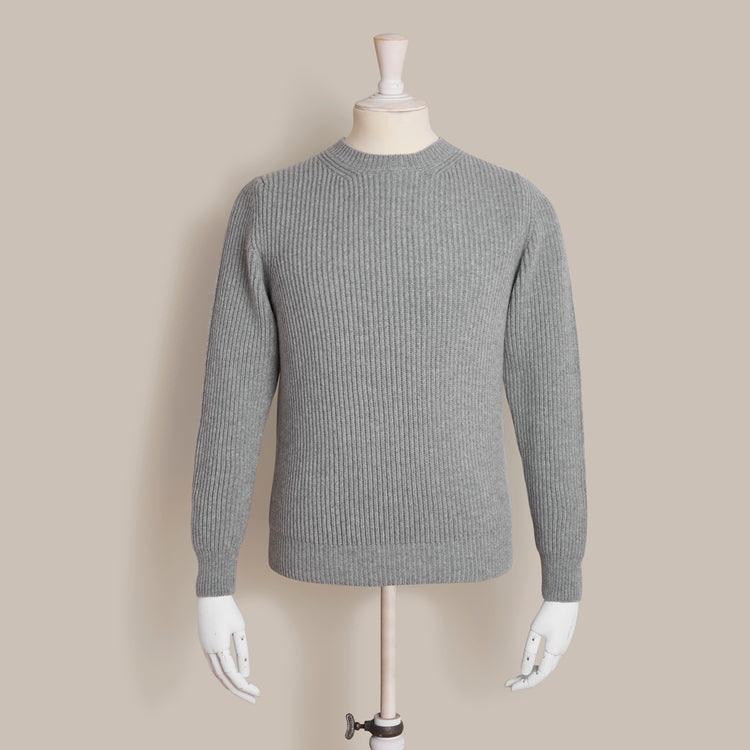 Ribbed Crew Neck Sweater