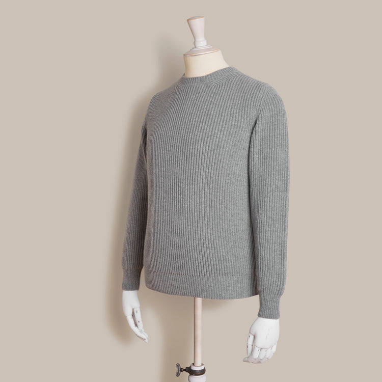 Ribbed Crew Neck Sweater