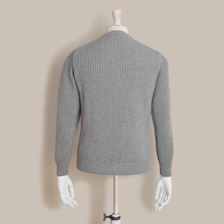Ribbed Crew Neck Sweater
