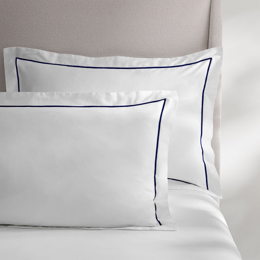 Ricamo Embroidered Sateen Sham, Set of Two