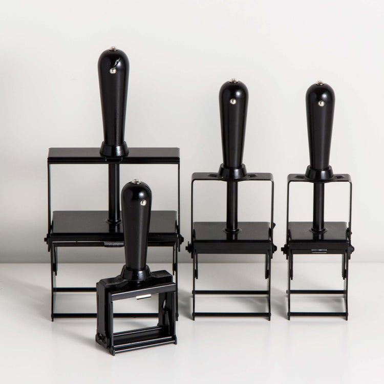 Self-Inking Custom Rubber Stamp: Black+Black