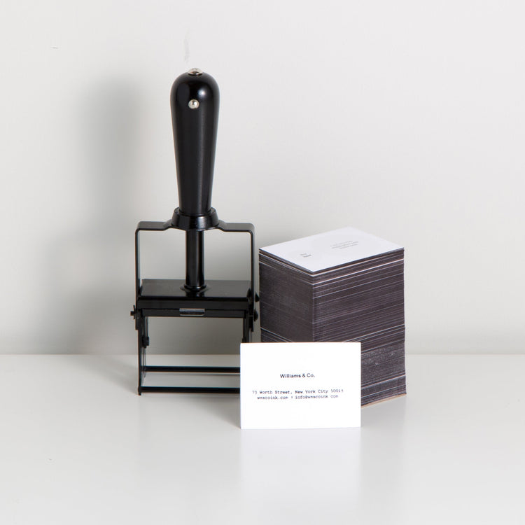 Self-Inking Custom Rubber Stamp: Black+Black