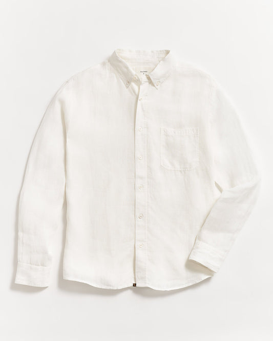 Men’s Tuscumbia Linen Shirt in White