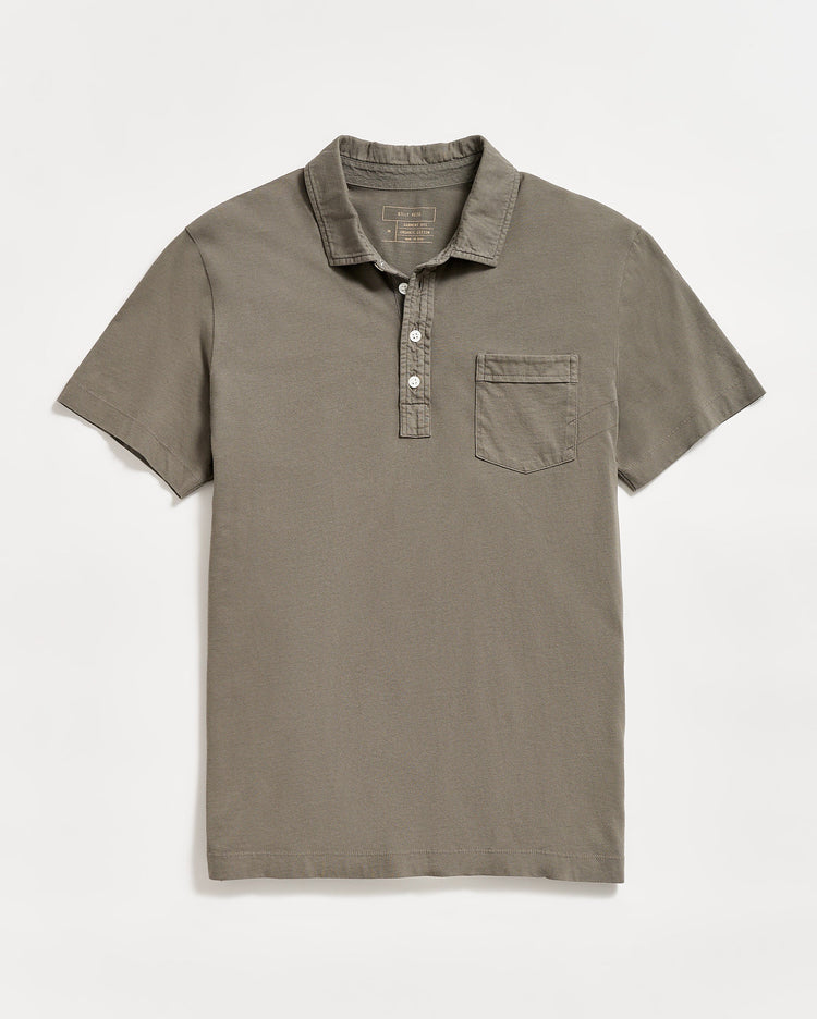 Men’s Pensacola Polo Shirt in Washed Grey