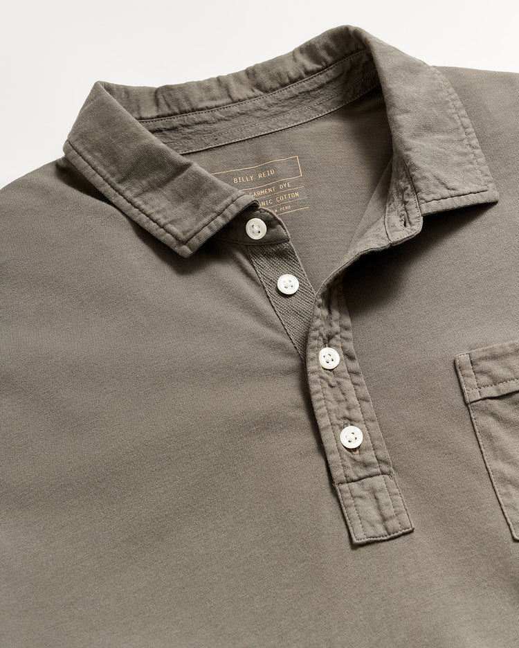 Men’s Pensacola Polo Shirt in Washed Grey