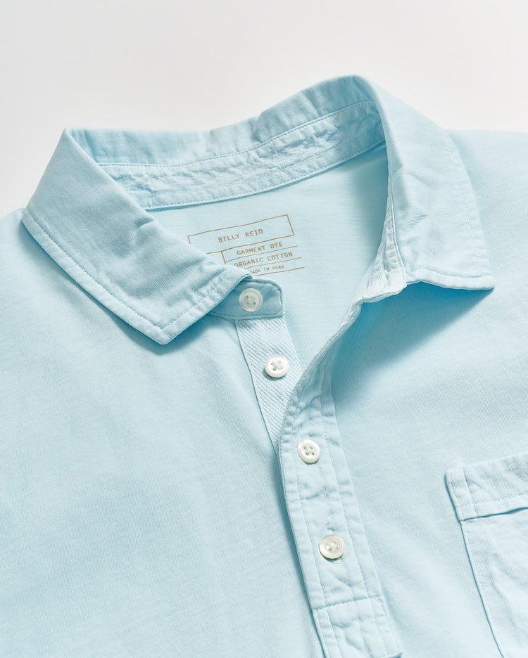 Men’s Pensacola Polo Shirt in Pale Blue