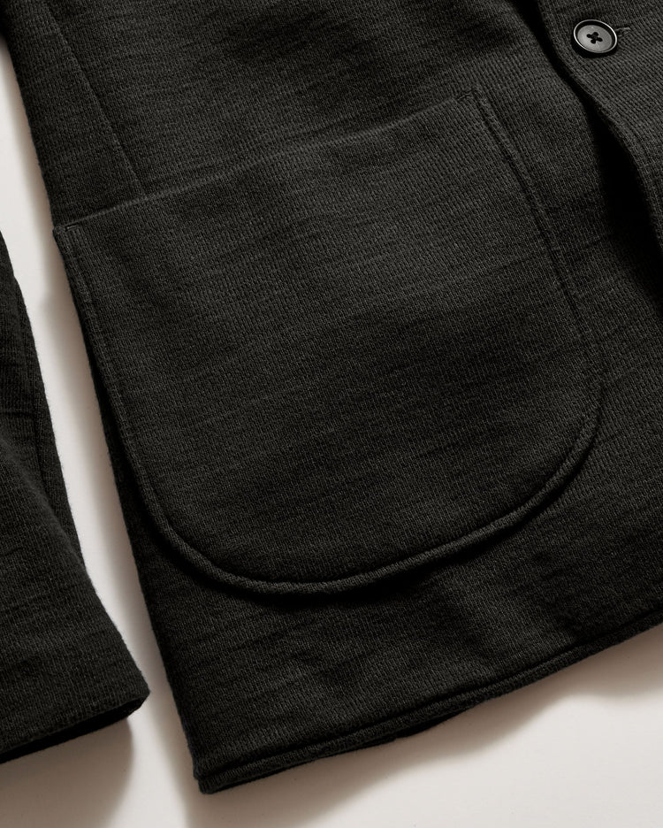 Ottoman Knit Sport Coat in Dark Asphalt