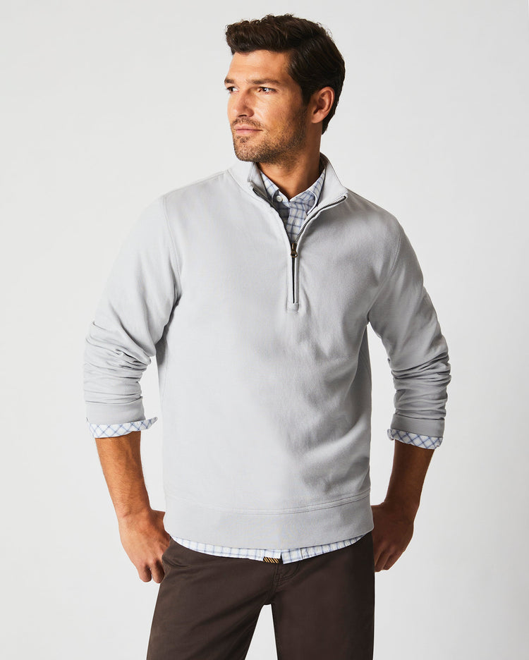 CULLMAN HALF ZIP in Silver