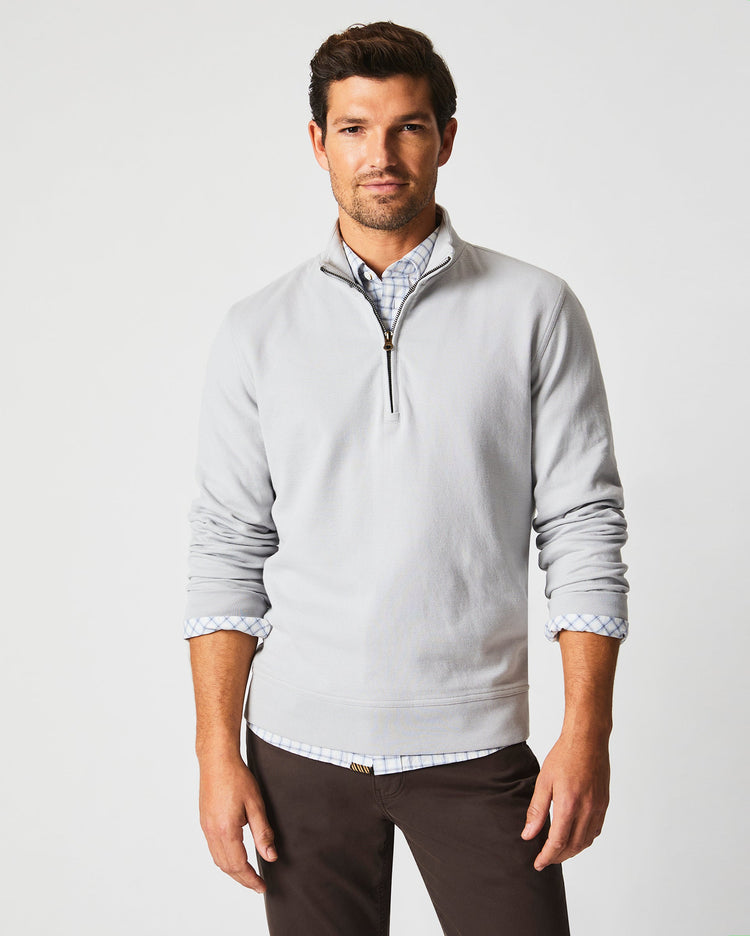 CULLMAN HALF ZIP in Silver