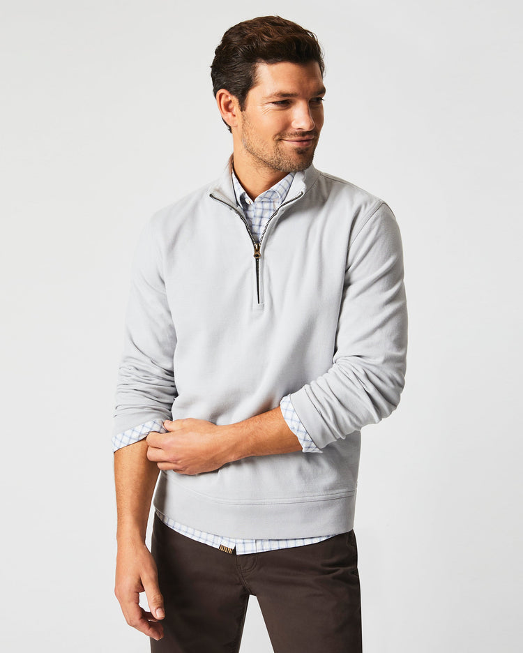 CULLMAN HALF ZIP in Silver