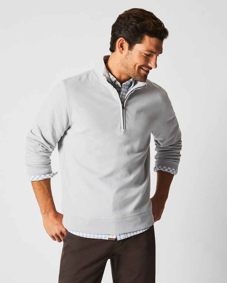 CULLMAN HALF ZIP in Silver