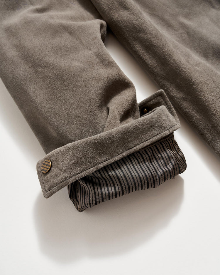 Savoy Suede Workshirt in Gunmetal