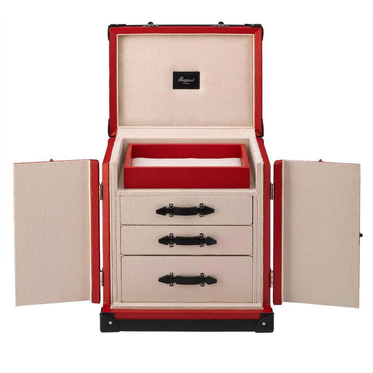 Deluxe Jewelry Trunk in Red