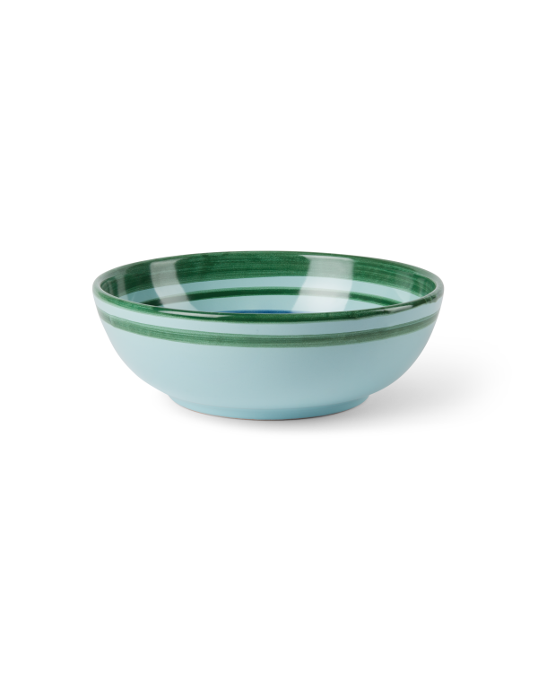 Circle Salad Bowl in Blue & Green