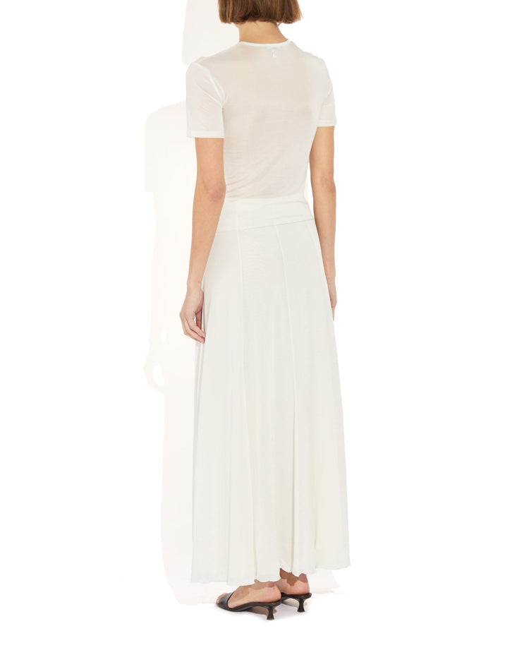 Semi-Sheer Luna Tee in Blanc