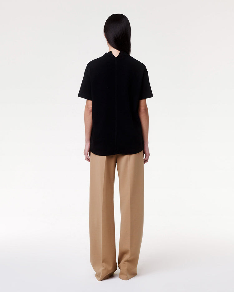 Luxe Seamed Short Sleeve
