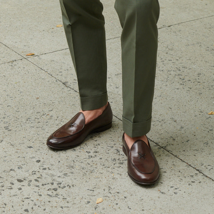 Men’s Brown Leather Milano Loafer
