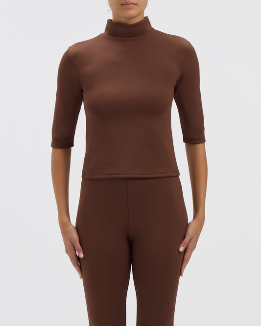 Thea Top in Chocolate