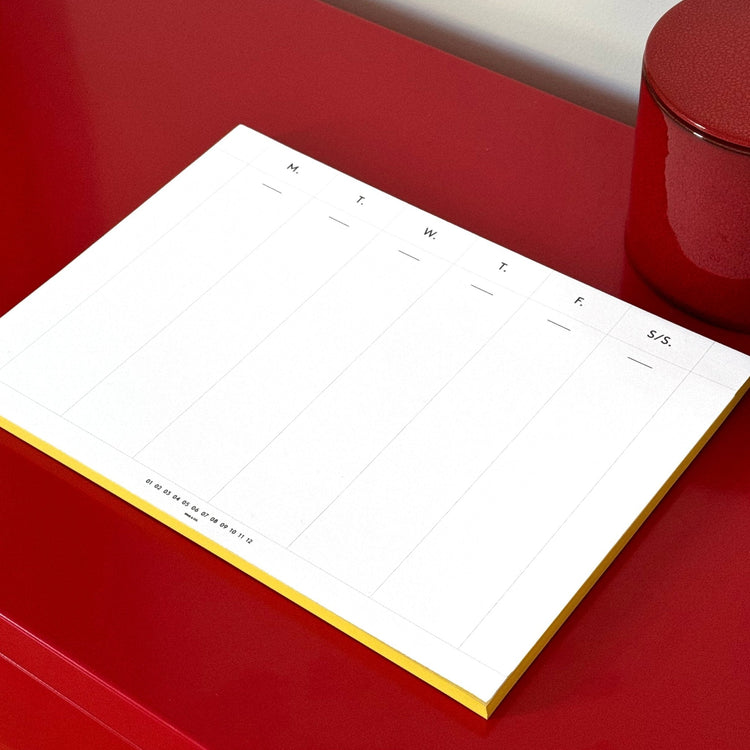 Edged Weekly Desk Planner