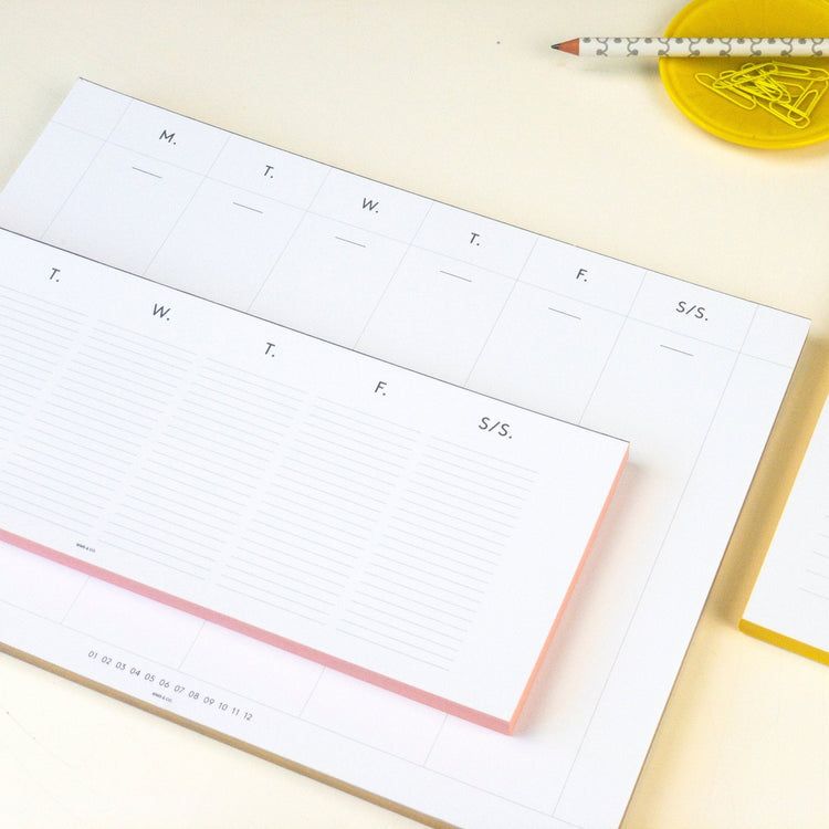 Edged Weekly Desk Planner