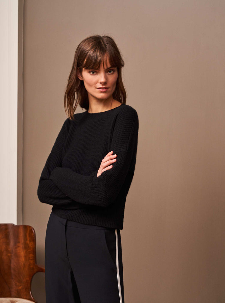 Mini Toujours Sweater in Black