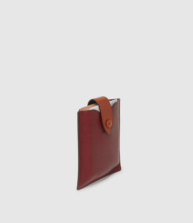 Leather Card Case with Playing Cards