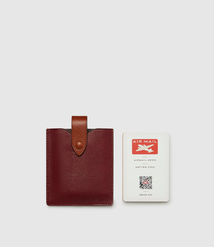 Leather Card Case with Playing Cards