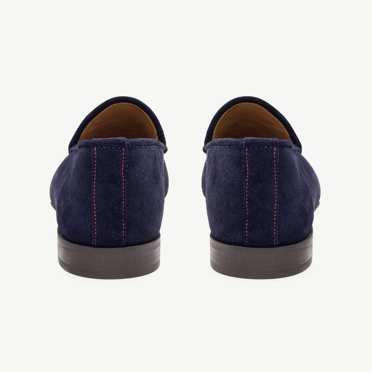 Women’s Suede Milano Loafers in Navy