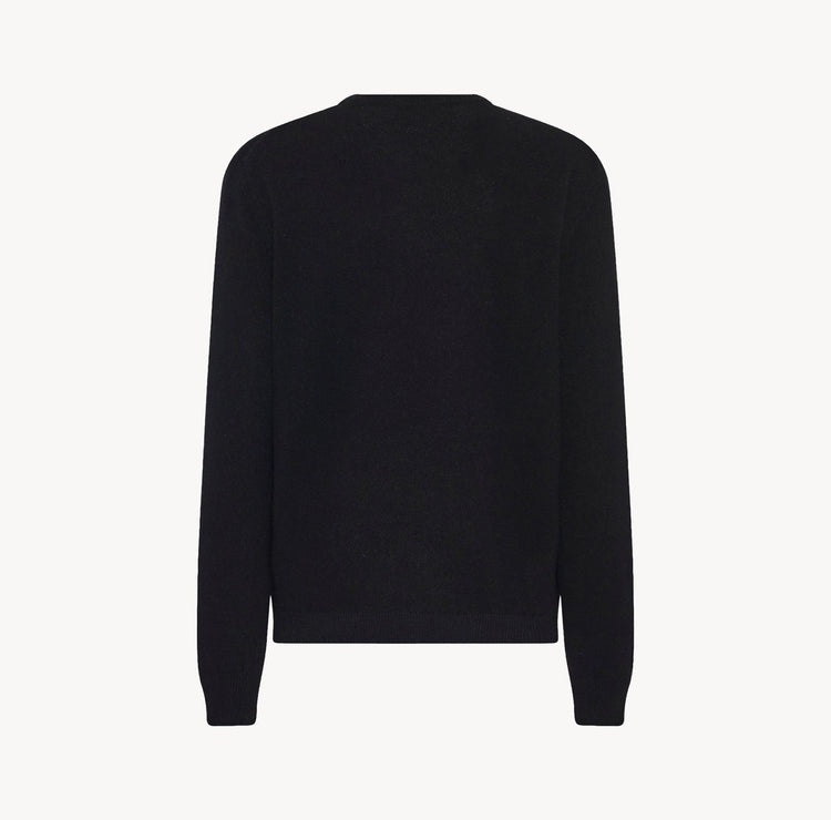 Dakota Unisex Cashmere Sweater in Black