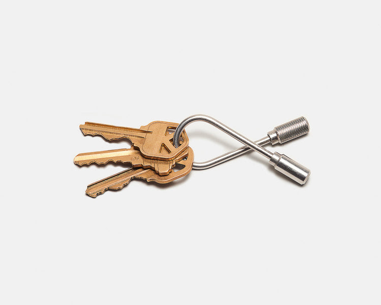 Closed Helix Keyring - Steel