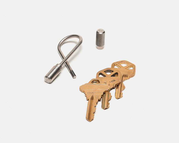 Closed Helix Keyring - Steel