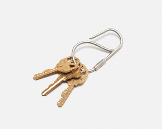 Offset Keyring in Stainless Steel