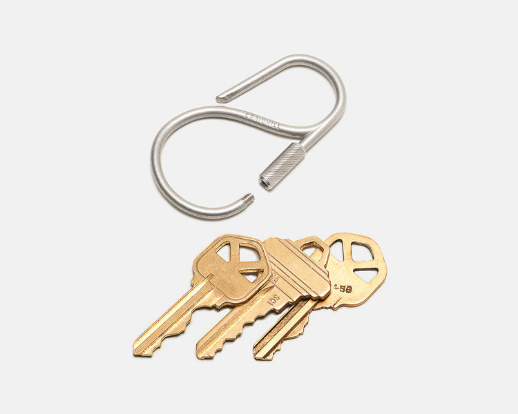 Offset Keyring in Stainless Steel