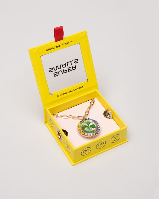 Lucky Streak Real Four-Leaf Clover Necklace