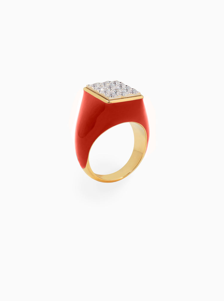 Ilaria Icardi x AIR MAIL Red Tuxedo Ring
