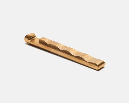 Ripple Bottle Opener in Brass