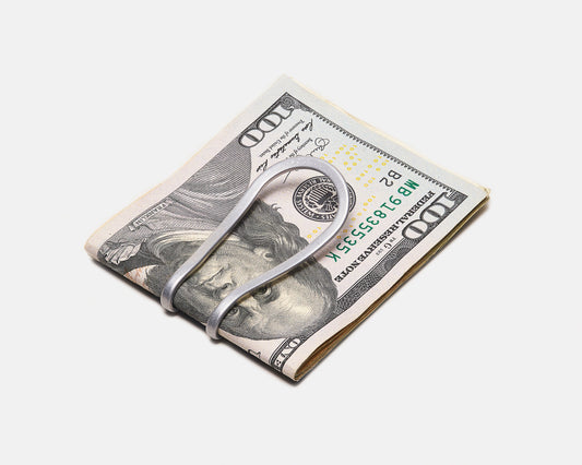 Station Money Clip in Vapor Silver