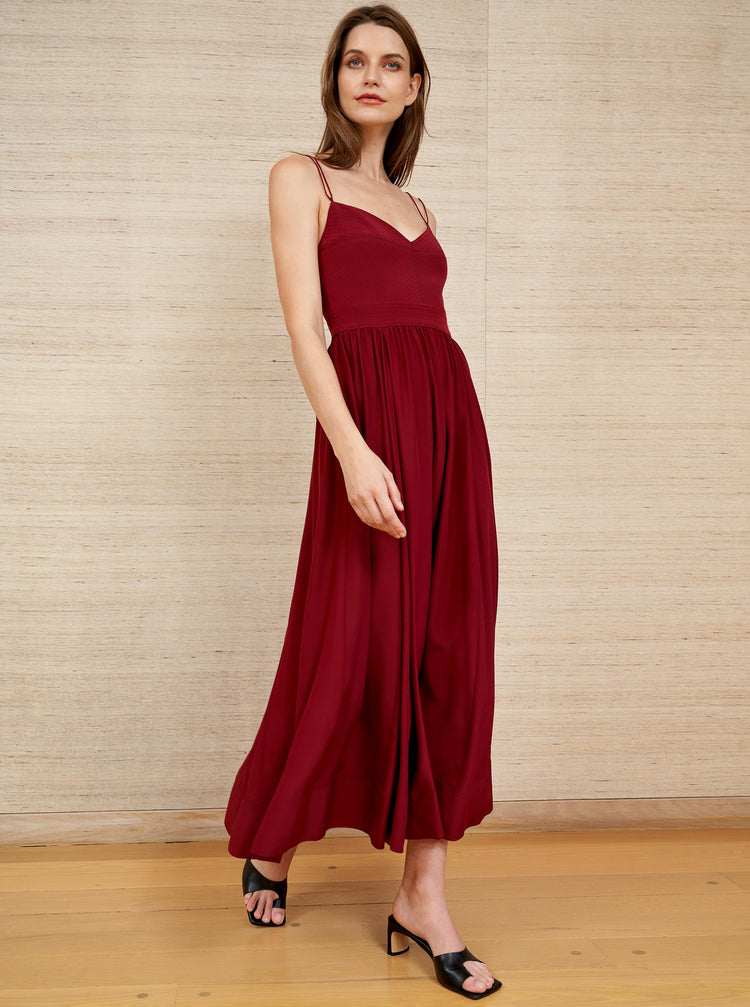 Tracy Dress in Burgundy