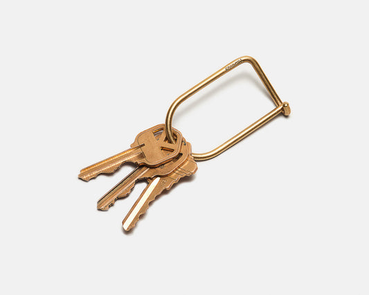 Wilson Keyring in Brass