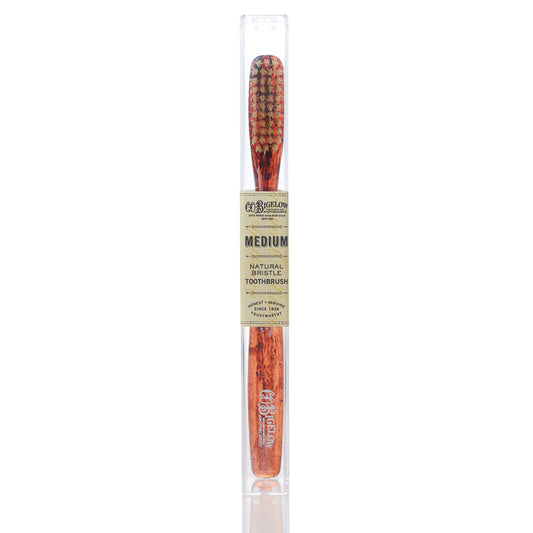 Natural Bristle Toothbrush in Tortoise