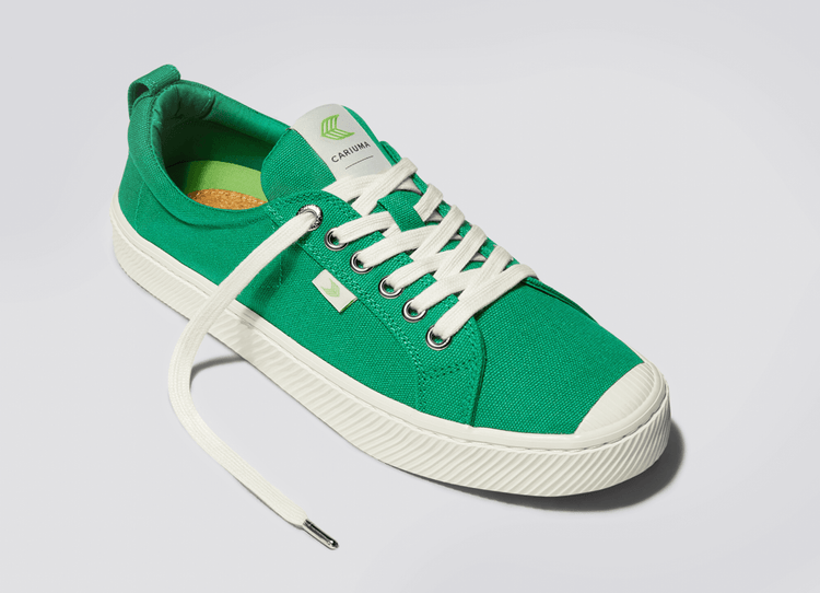 Men’s Oca Low-Top Green Canvas Sneaker