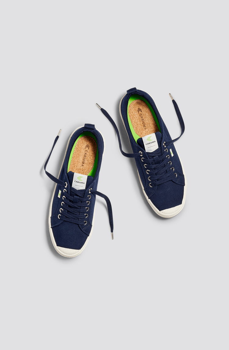 Women’s Oca Low-Top Navy Canvas Sneaker