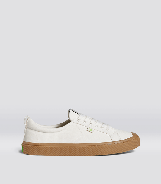 Men’s Oca Low-Top Off-White Gum Canvas Sneaker